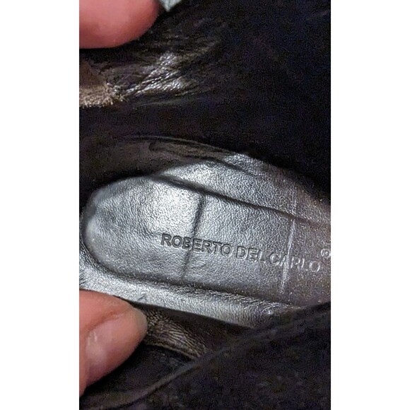 Roberto Del Carlo black leather and suede zipper booties Italy - Picture 3 of 10